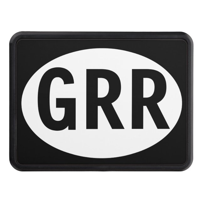 GRR Monogram Create Your Own Customize This! Trailer Hitch Cover (Front)