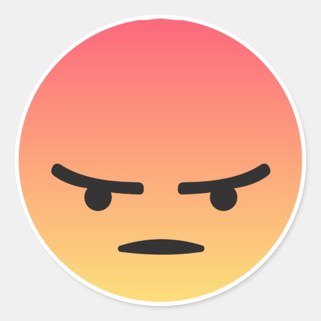 Grr Reaction Classic Round Sticker (Front)