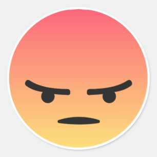 Grr Reaction Classic Round Sticker