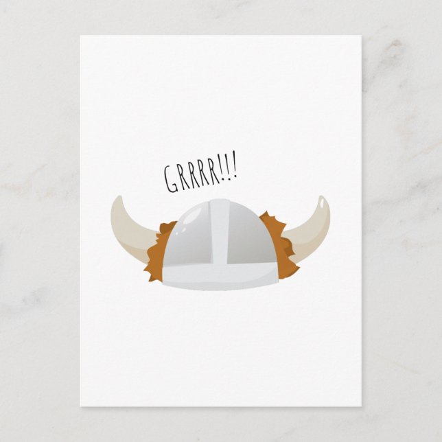Grrr Viking Postcard (Front)
