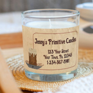 Grubby Candle Scent Label