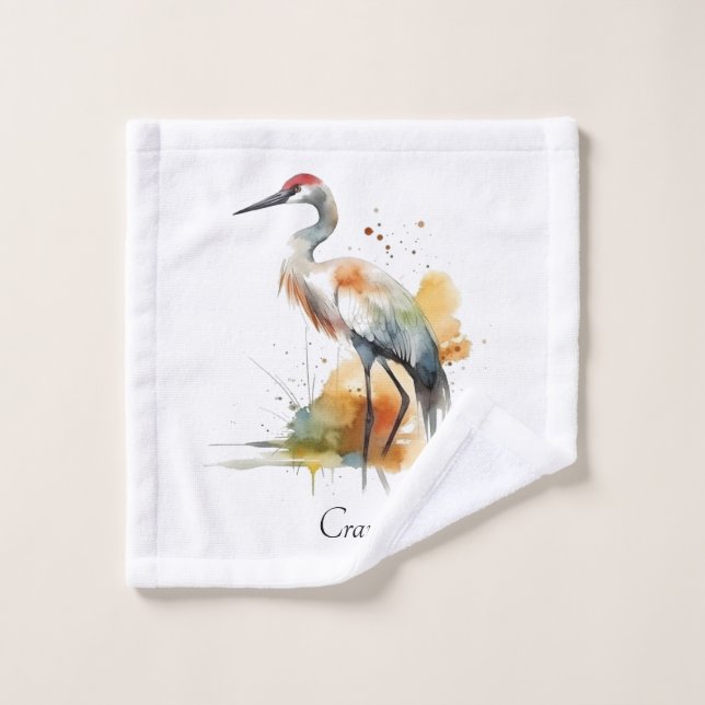 Grue d'errance, personnalisée (Gant de toilette)