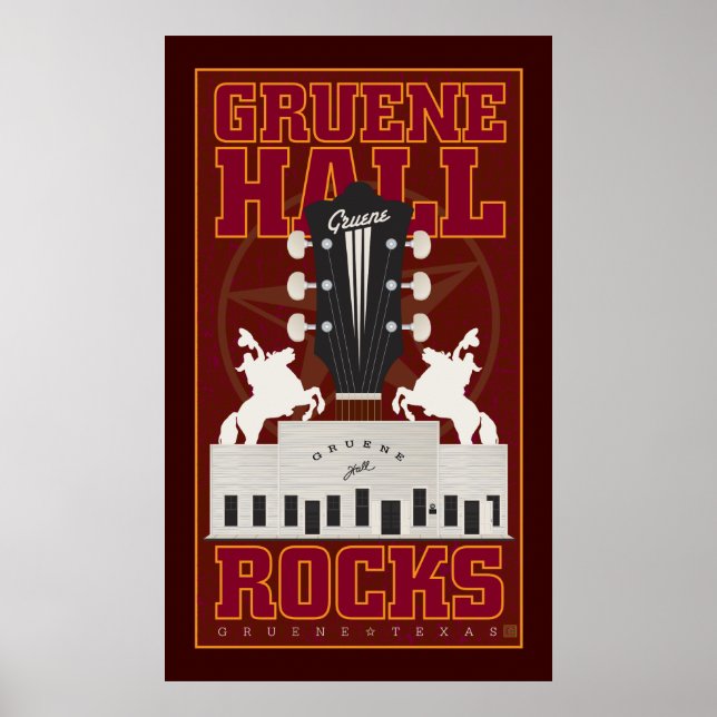 Gruene Hall-Print Poster (Front)