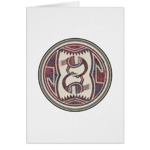 Grues Sandhill, Mimbres Poterie Image 16 Carte