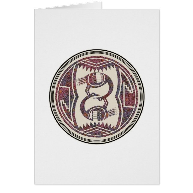 Grues Sandhill, Mimbres Poterie Image 16 Carte (Devant)