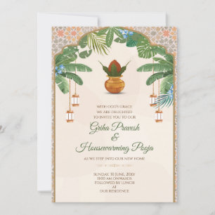 Gruhapravesam invite Indian Housewarming invite