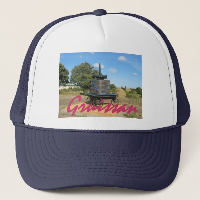 Gruissan grape harvest trucker hat (Front)