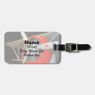 Grumman F3F-2 Biplane Luggage Tag