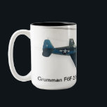 Grumman F6F-3 Hellcat Two-Tone Coffee Mug<br><div class="desc">Grumman F6F-3 Hellcatn as described in detail on my YouTube channel GregsAirplanesandAutomobiles.</div>