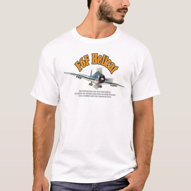 "Grumman F6F Hellcat"T-shirt T-Shirt (Front)