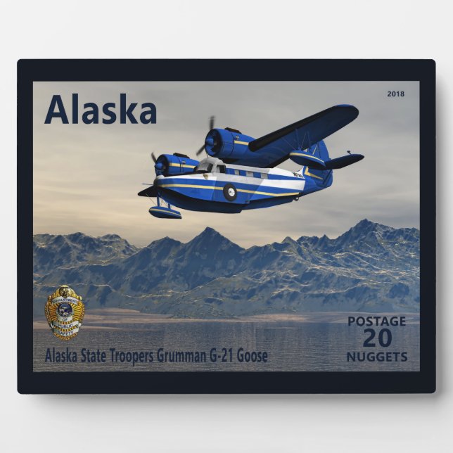 Grumman G-21 Goose - Alaska Postage Plaque (Front)
