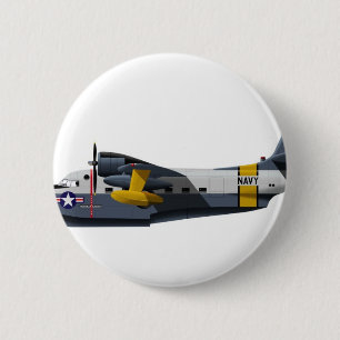 Grumman HU-16B Albatross 1906 2 Inch Round Button