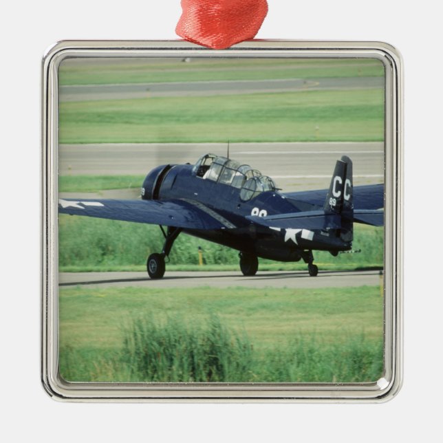 Grumman TBF/TBM Avenger Navy Carrier torpedo Metal Ornament (Front)
