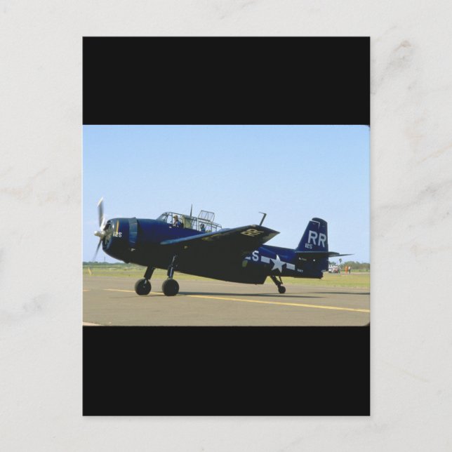 Grumman TBM Avenger, Left Front_WWII Planes Postcard (Front)