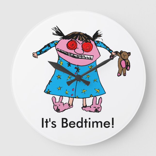 Grump Girl Clock (Front)