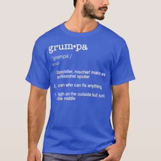 Grumpa Definition T Shirt - Funny Father's Day Gif