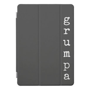 Grumpa   Funny Grumpy Grandpa in Black and White iPad Pro Cover