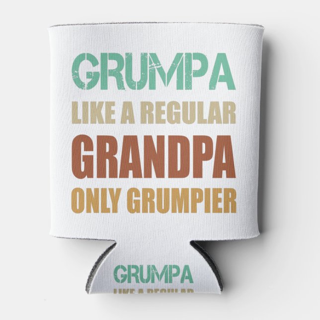 Grumpa Like A Regular Grandpa Only Grumpier Father Can Cooler (Front)