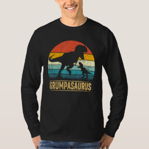 Grumpa Saurus T Rex Dinosaur Grumpasaurus  Father' T-Shirt