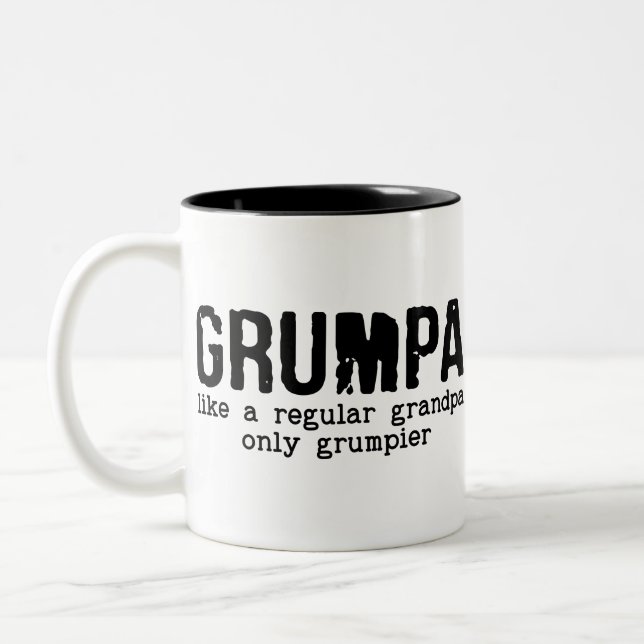 Grumpa Two-Tone Coffee Mug (Left)