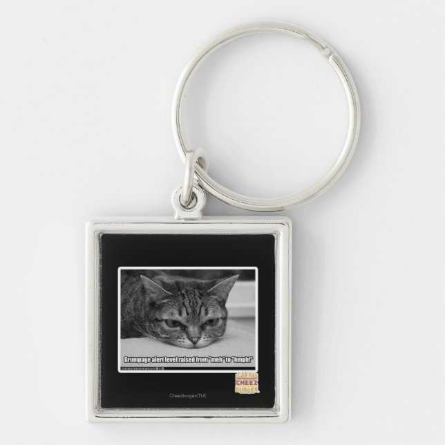 Grumpage Alert Keychain (Front)