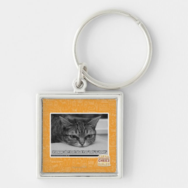 Grumpage Alert Keychain (Front)