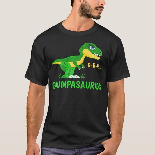 Grumpasaurus Rex Cute and Funny Dinosaur T-Shirt (Front)
