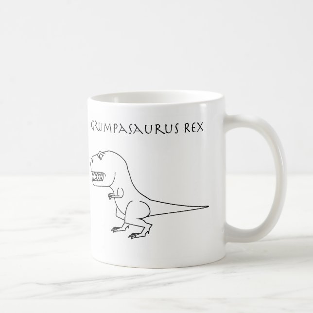 Grumpasaurus Rex Sketch Mug (Right)
