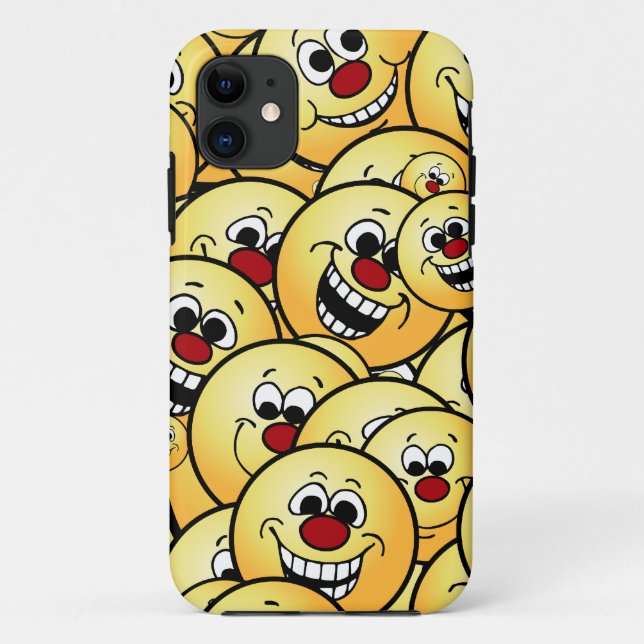 Grumpeys Happy Faces Set Case-Mate iPhone Case (Back)