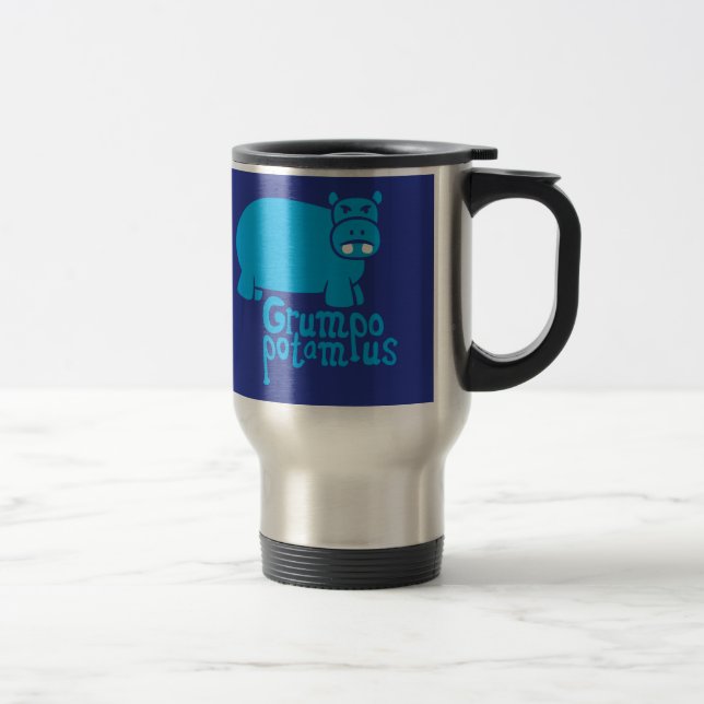 Grumpopotamus Travel Mug (Right)