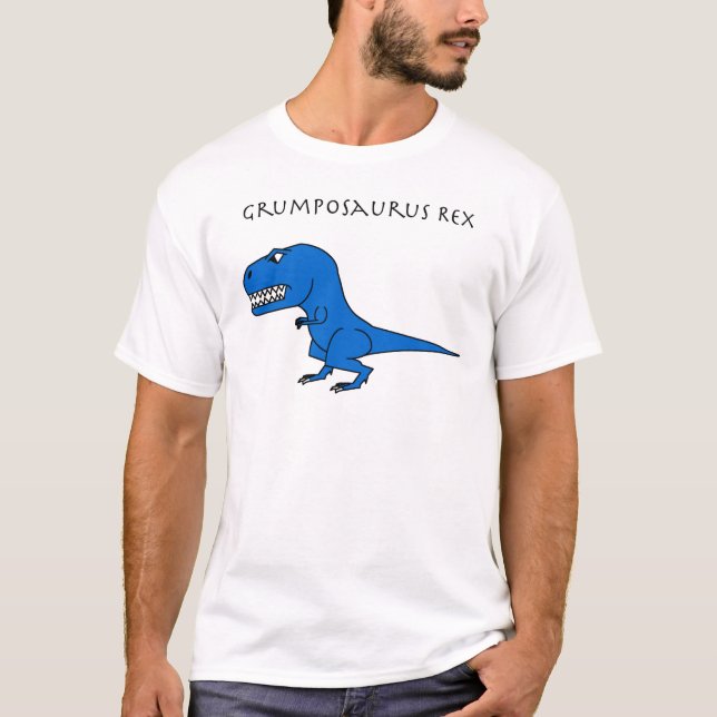 Grumposaurus Rex Blue T-Shirt (Front)