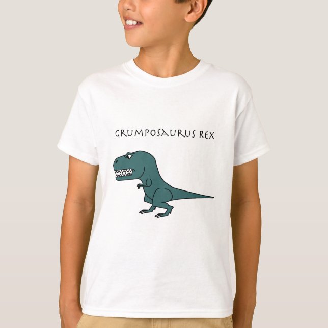 Grumposaurus Rex Dark Green T-Shirt (Front)
