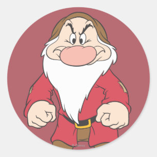 Grumpy 2 classic round sticker