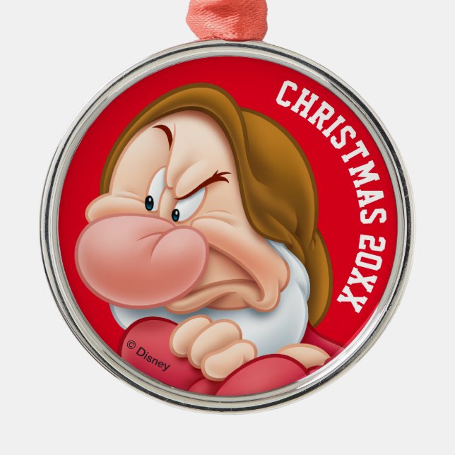 Grumpy 3 metal ornament (Front)