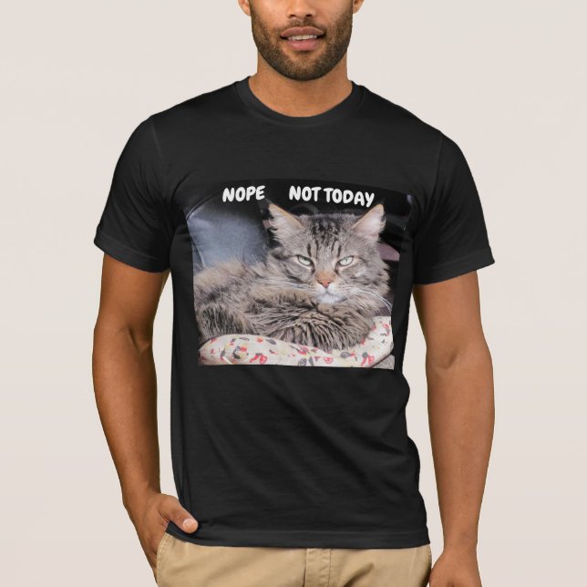 Grumpy Angel Nope Not Today T-Shirt (Front)