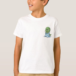 Grumpy Baby Dinosaur Wrapped Blanket Kids T-Shirt
