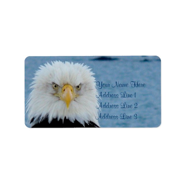 Grumpy Bald Eagle Label (Front)