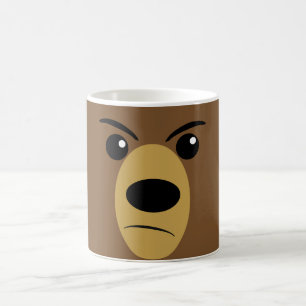 Grumpy Bear Face Coffee Mug