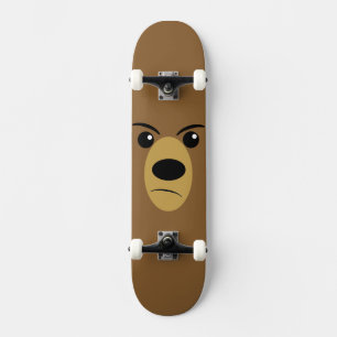 Grumpy Bear Face Skateboard