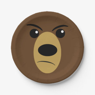 Grumpy Bear Paper Plate