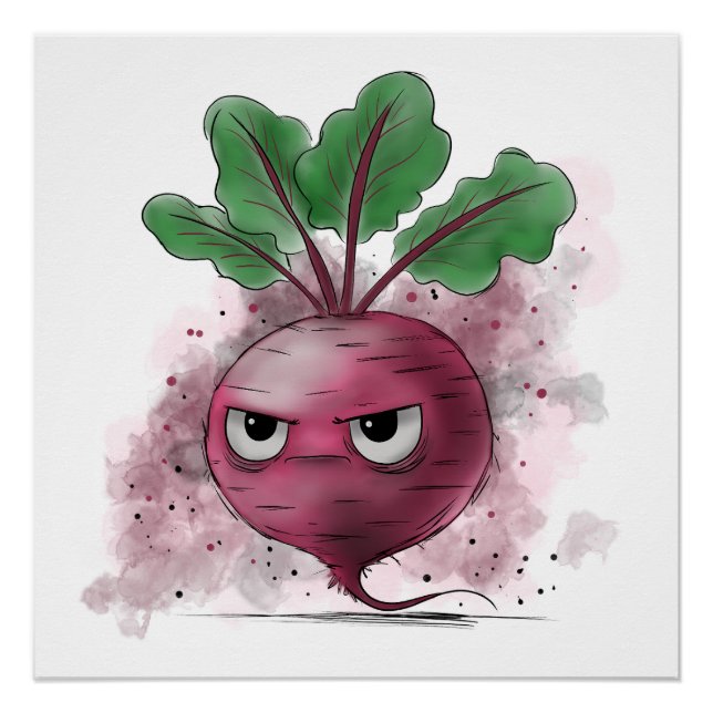 Grumpy Beet Poster (Front)