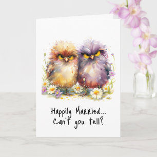 Grumpy Birds Funny Anniversaire Carte Sarcasme