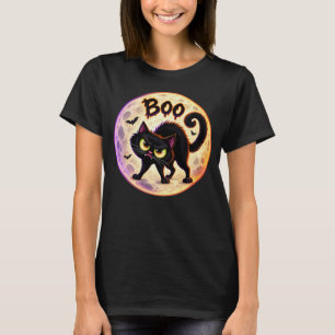 Grumpy Black Cat Boo T-Shirt