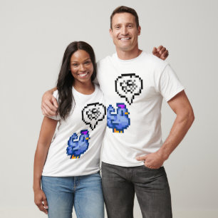 Grumpy Blue Chicken Stardew Valley   T-Shirt