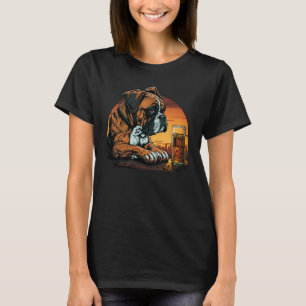 Grumpy Boxer Drinks Whisky 1 T-Shirt