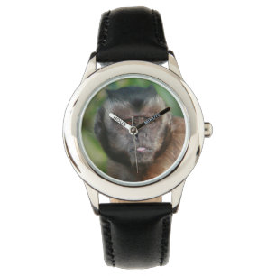 Grumpy Capuchin Monkey Face Watch