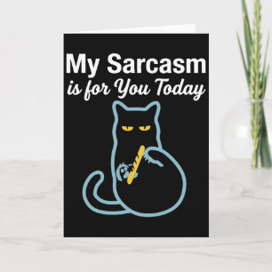 Grumpy Cat Attitude – Quietly Judging Funny Cat Card