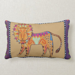 Grumpy Cat/Curious Lion reversible pillows