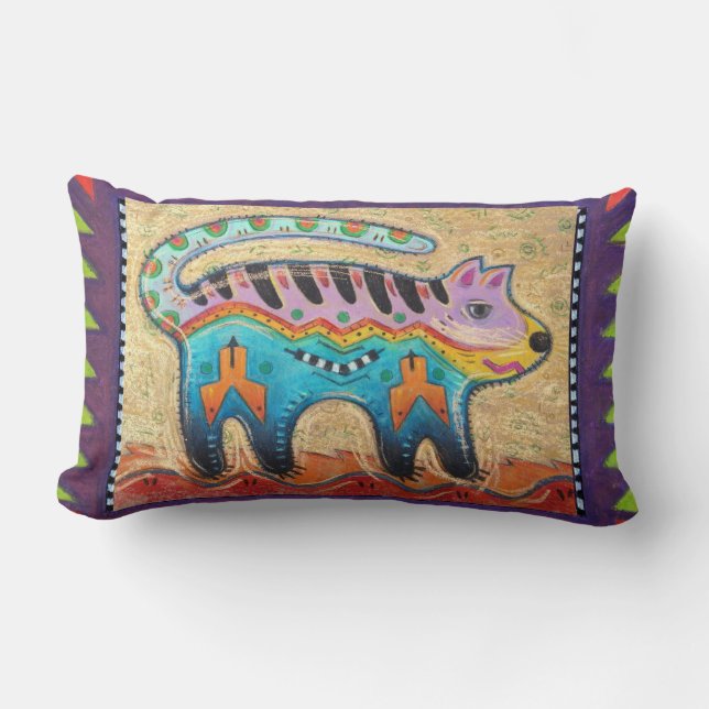Grumpy Cat/Curious Lion reversible pillows (Front)