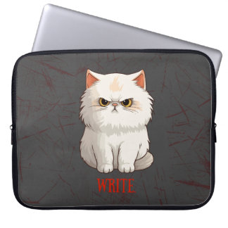 Grumpy cat encouragement laptop sleeve